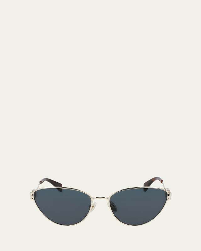 Armand Albert Rateau Metal Cat-Eye Sunglasses